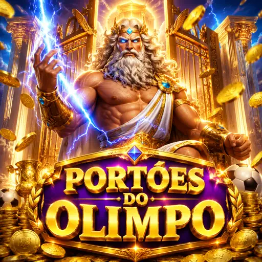 Arte principal do Gates of Olympus com Zeus lançando multiplicadores sobre a grade
